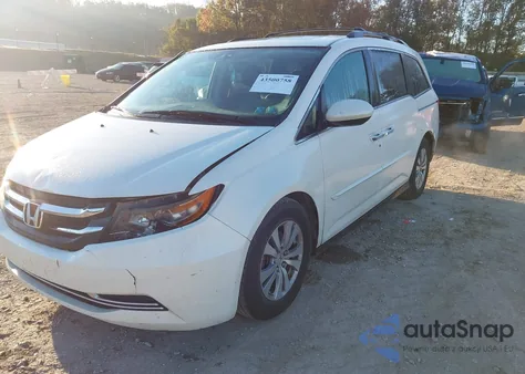 2015 Honda Odyssey Ex-L from USA, damaged, VIN 5FNRL5H62FB115682